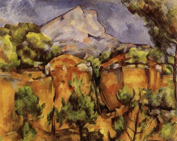 Paul Cezanne Mont Sainte-Victoire Seen from Bibemus Sweden oil painting art